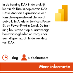 DAX in de praktijk